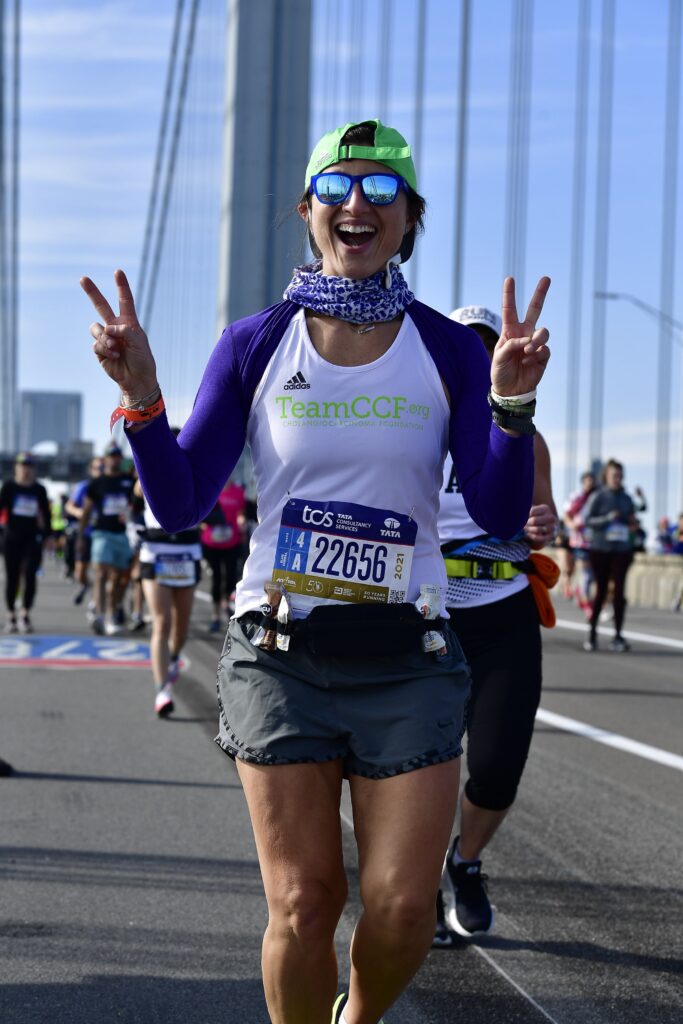 Diana Park runs the NYC Marathon for TeamCCF